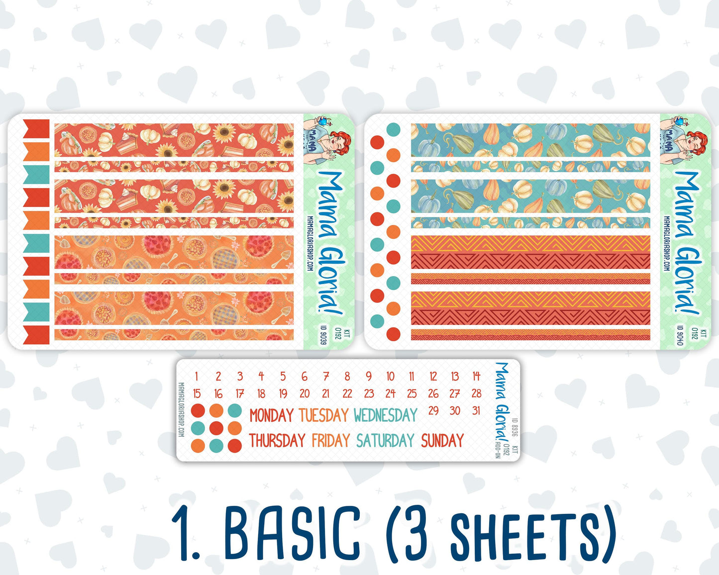 Kit 0192 - A5 Daily Duo - Thanksgiving - November - Planner