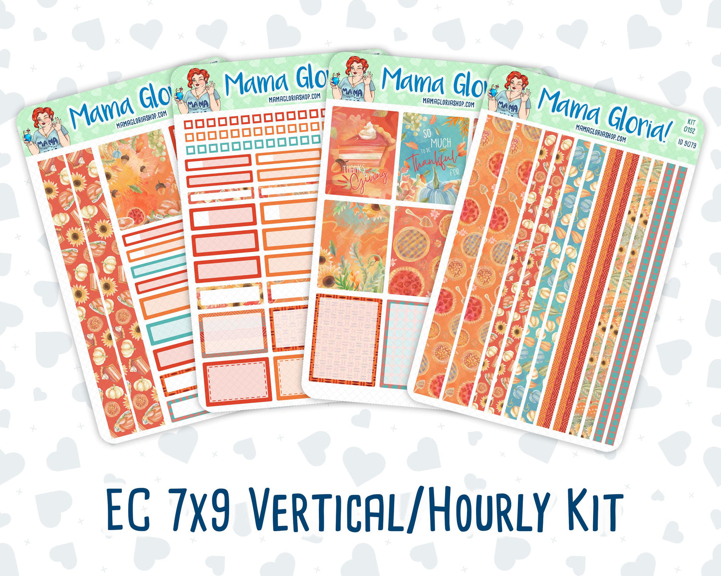 Kit 0192 - 7x9 - Thanksgiving - November - Fall - Weekly Kit For Planners