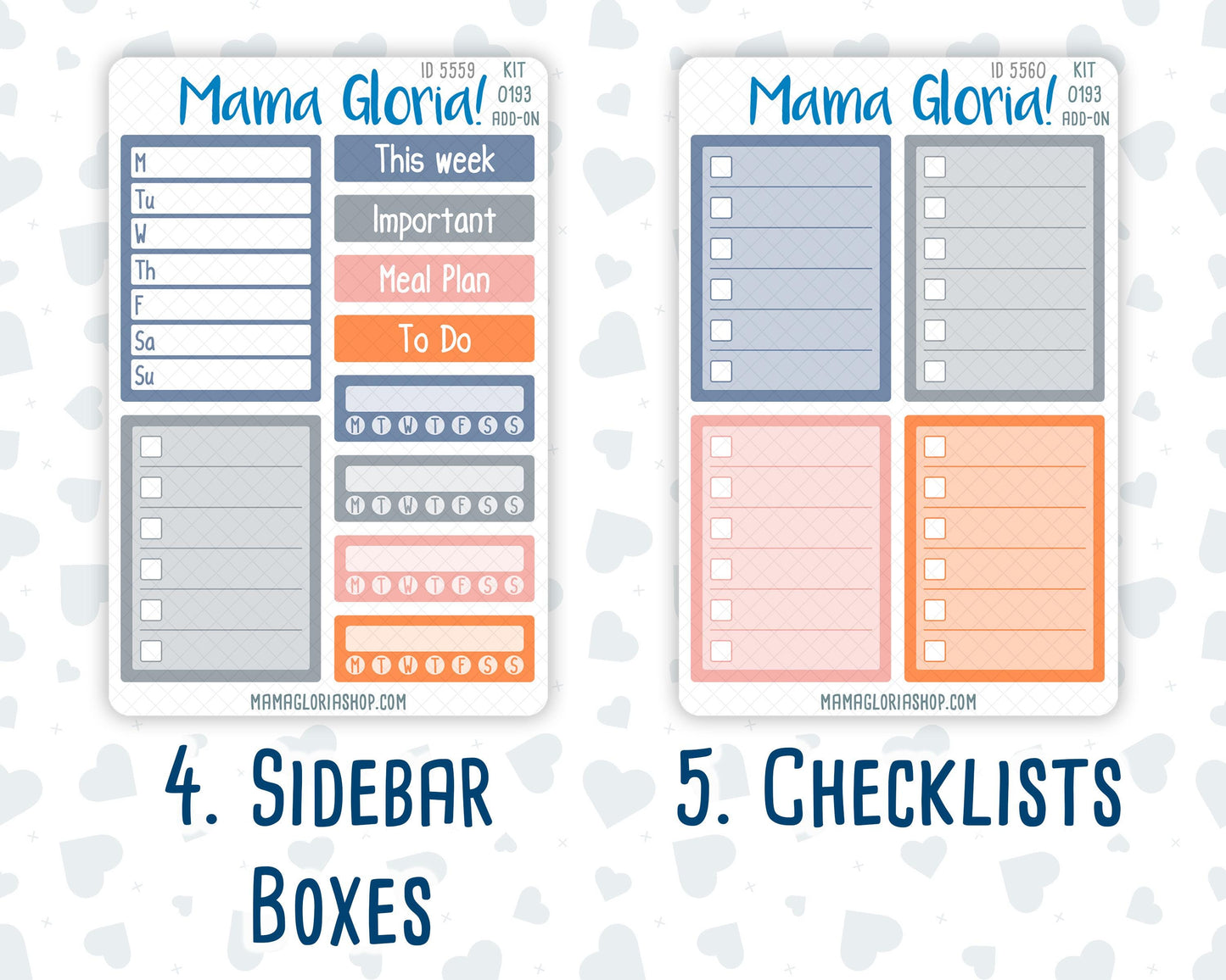 Kit 0193 Add Ons - Harvest Blooms - Planner Stickers - November - Kit 2024