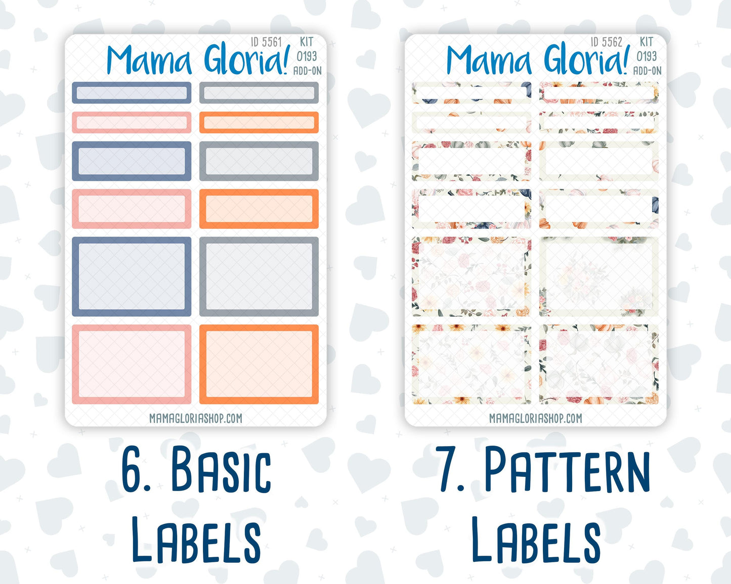 Kit 0193 Add Ons - Harvest Blooms - Planner Stickers - November - Kit 2024