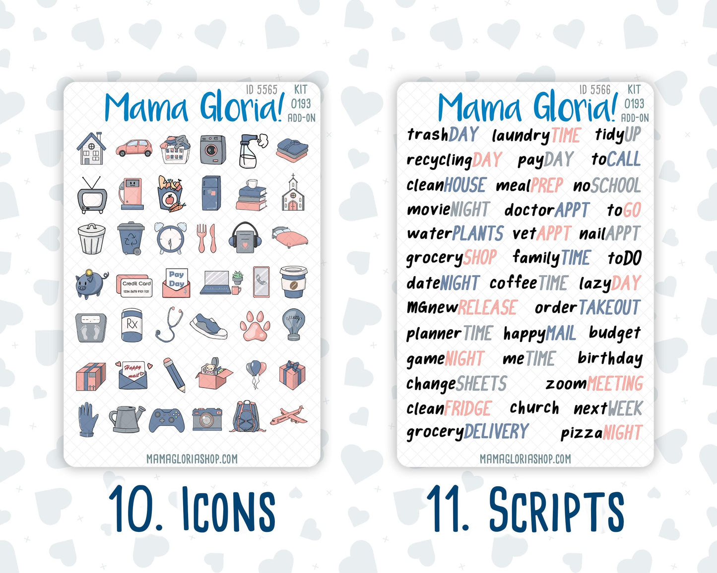 Kit 0193 Add Ons - Harvest Blooms - Planner Stickers - November - Kit 2024