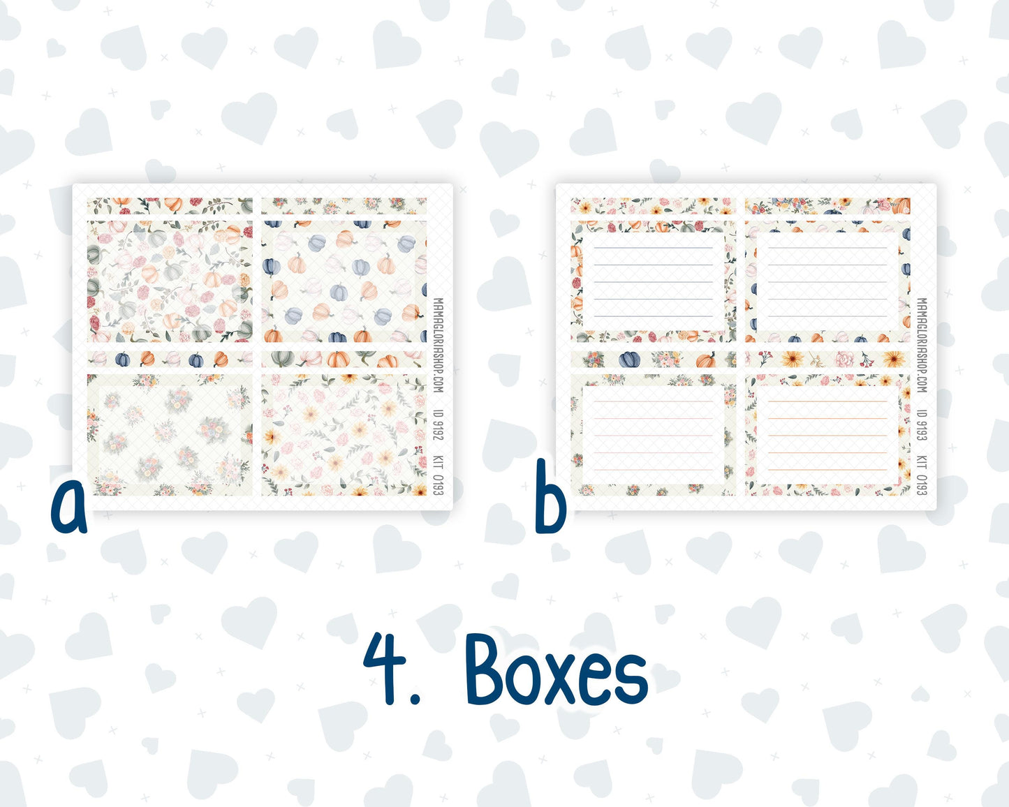 Kit 0193 A5 Plum Paper Daily - Harvest Blooms - November - Fall - Autumn - Planner