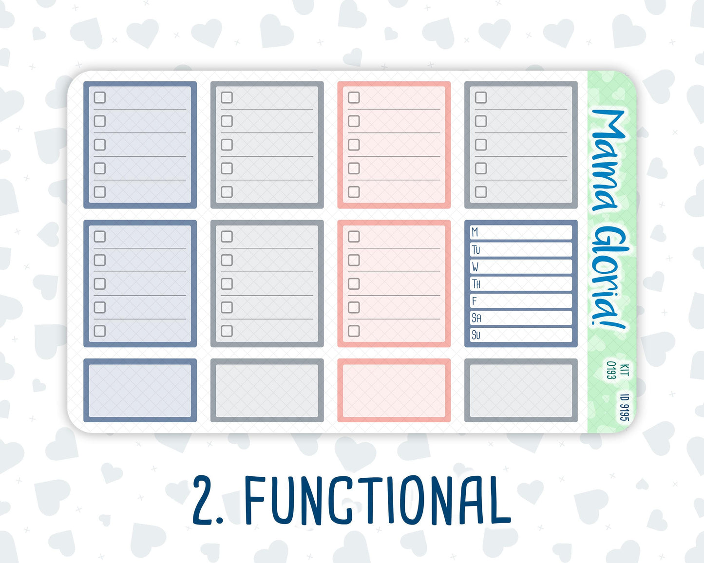 Kit 0193 - 7x9 - Harvest Blooms- Weekly Kit For EC Horizontal Planners - Fall- Autumn - November