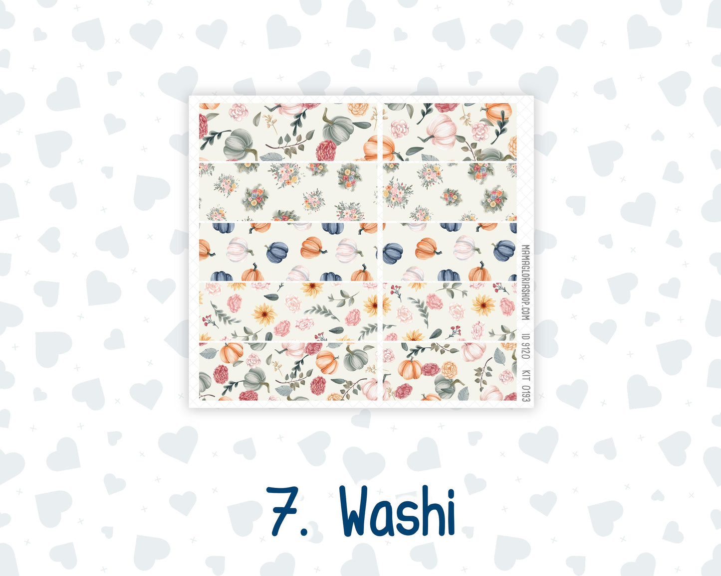 Kit 0193 Laurel Denise Mini Size – Weekly - Vertical Layout - Harvest Blooms - November - Fall