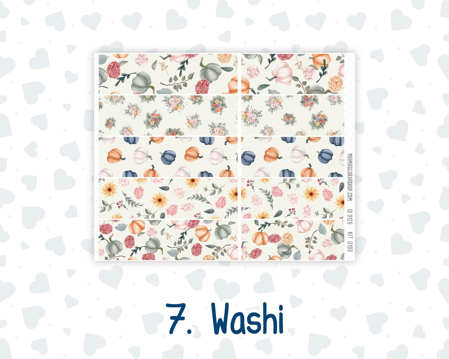 Kit 0193 Laurel Denise Standard Size – Weekly - Vertical Layout - Harvest Blooms - November- Fall