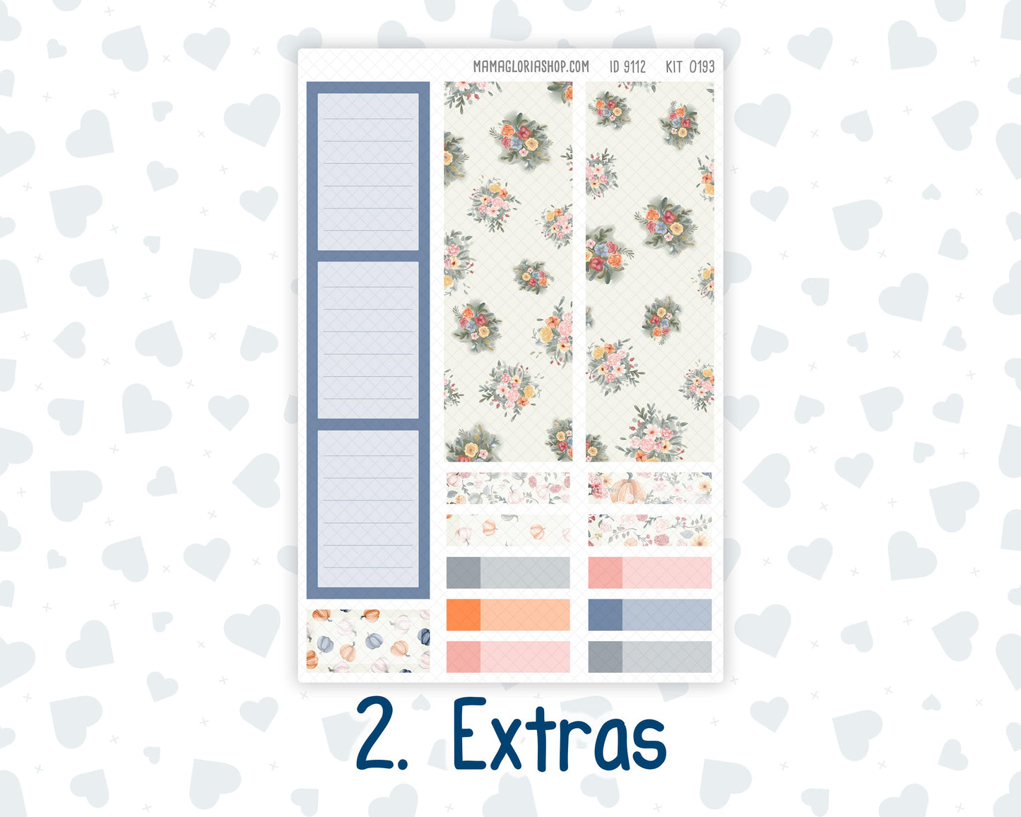 Kit 0193 Plum Paper 7x9 – Monthly - Harvest Blooms - November - Autumn