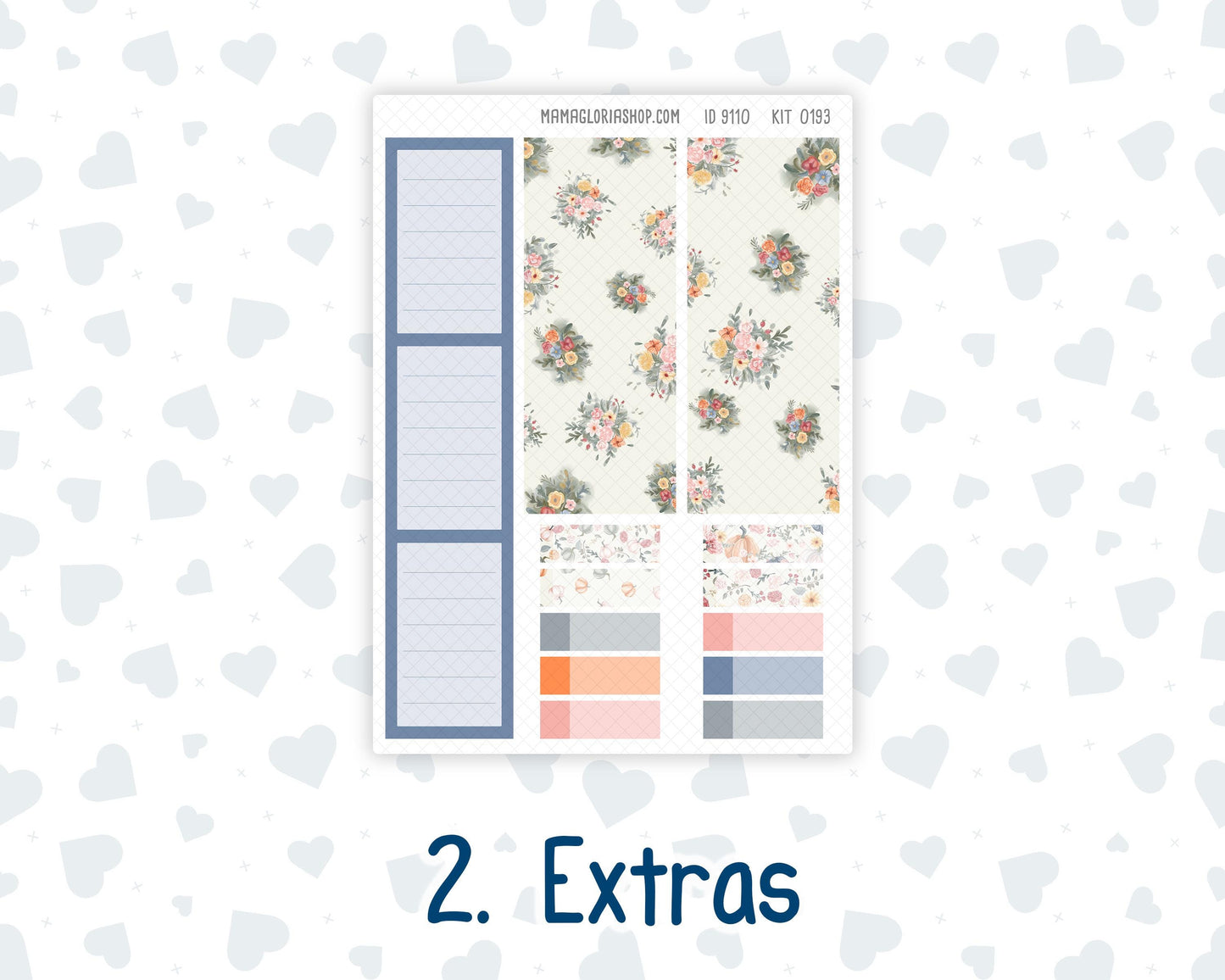 Kit 0193 Plum Paper A5– Monthly - Harvest Blooms - November - Autumn