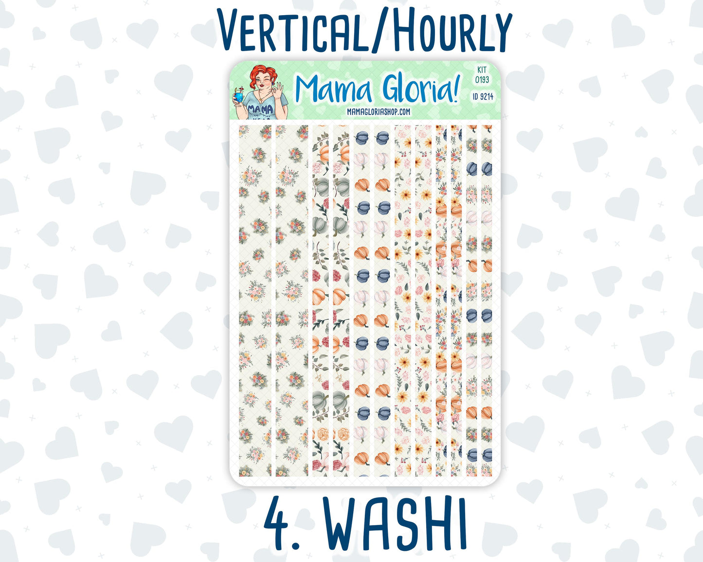 Kit 0193 - 7x9 - Harvest Blooms - November - Fall - Weekly Kit For Planners