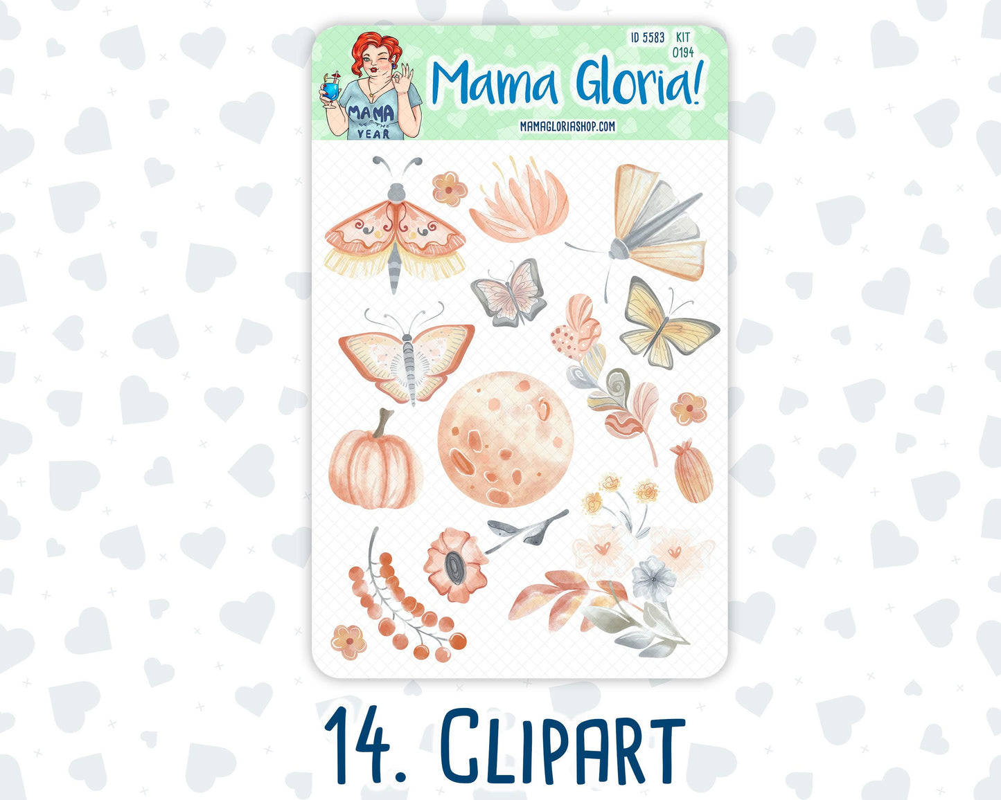 Kit 0194 Add Ons - Floral Dreams - Planner Stickers - November - Kit 2024