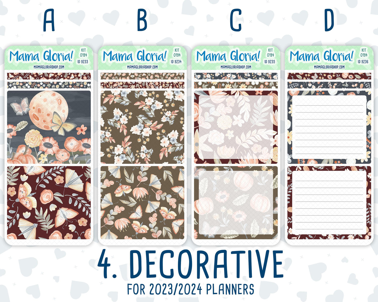 Kit 0194 - 7x9 Daily Duo - Floral Dreams - November - Planner