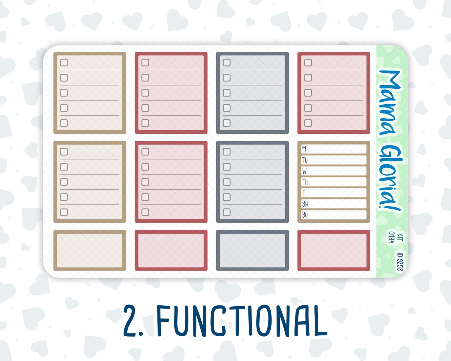 Kit 0194 - 7x9 - Floral Dreams - Weekly Kit For EC Horizontal Planners - Fall- Autumn - November