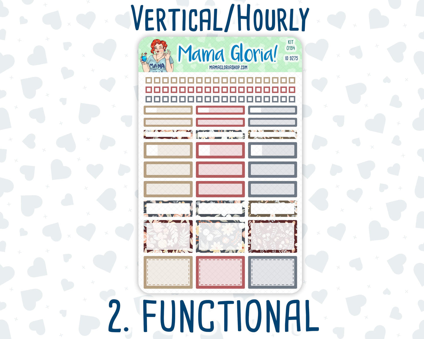 Kit 0194 - 7x9 - Floral Dreams - November - Fall - Weekly Kit For Planners