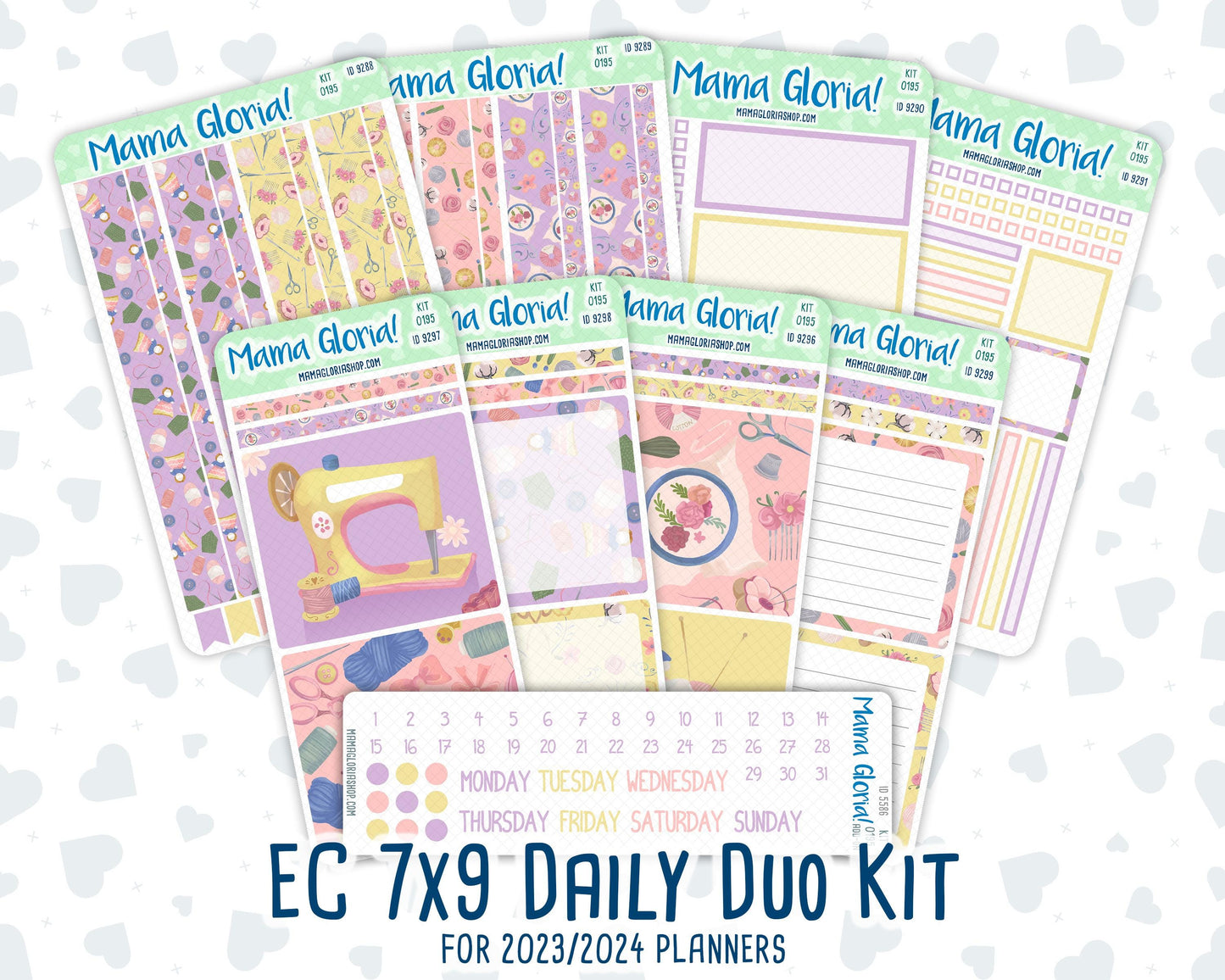 Kit 0195 - 7x9 Daily Duo - Crafty Creations - November - Planner