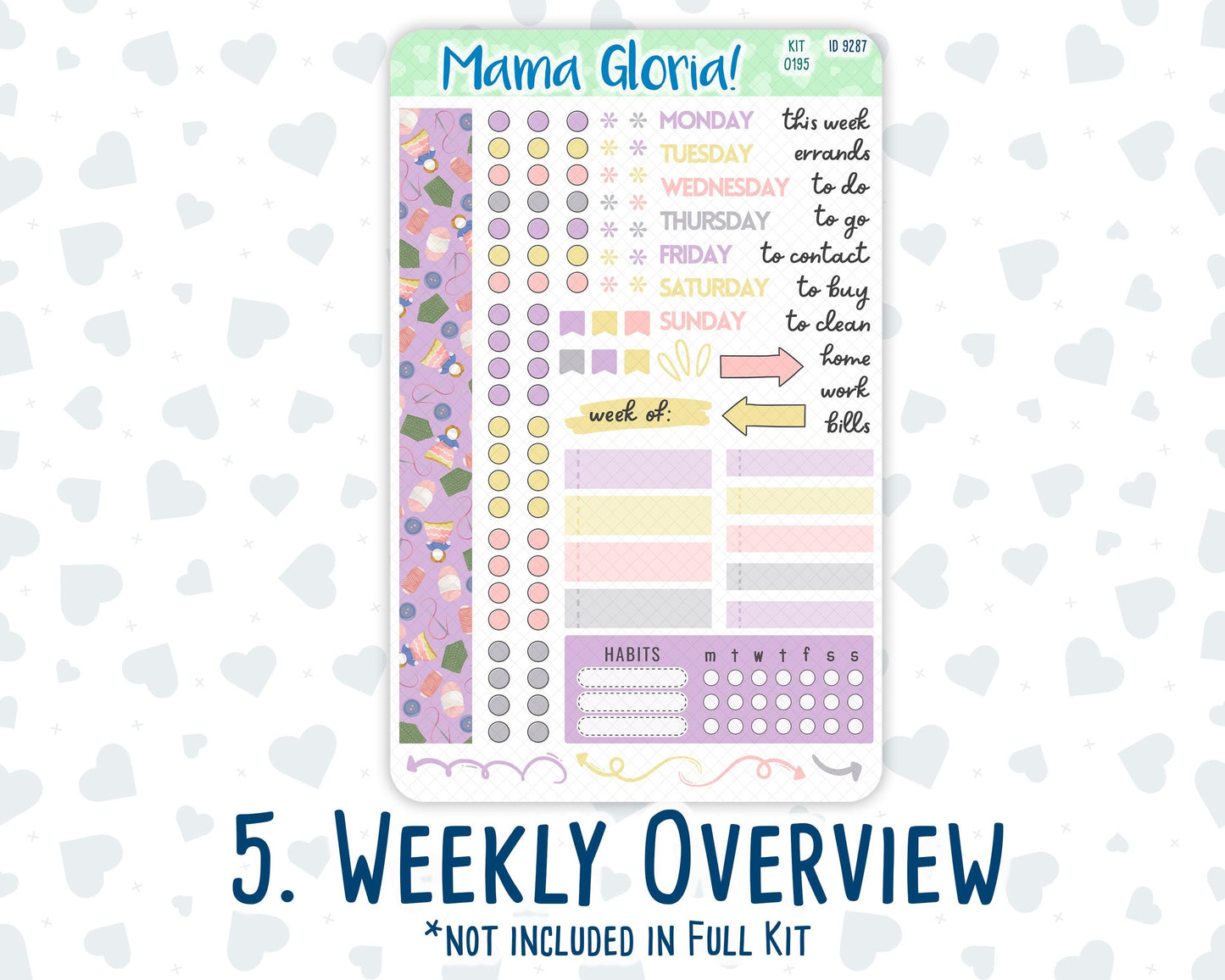Kit 0195 - 7x9 Daily Duo - Crafty Creations - November - Planner