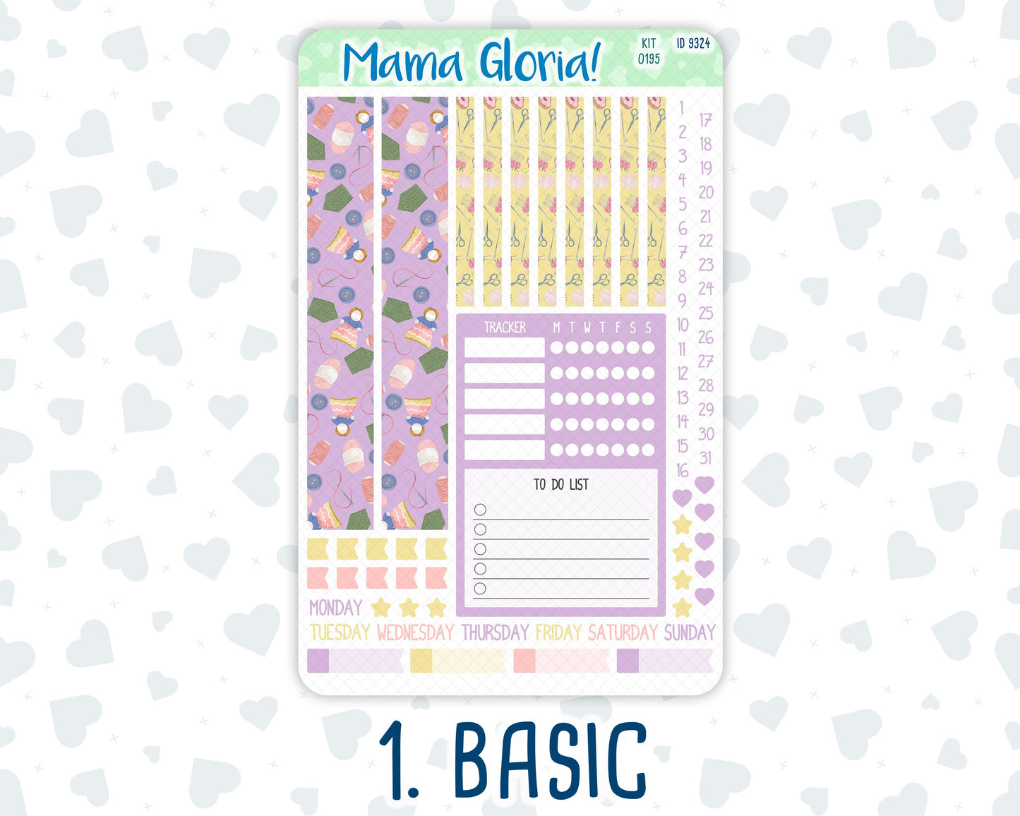 Kit 0195 - A5 Compact Vertical - Crafty Creations - Weekly - November- Fall