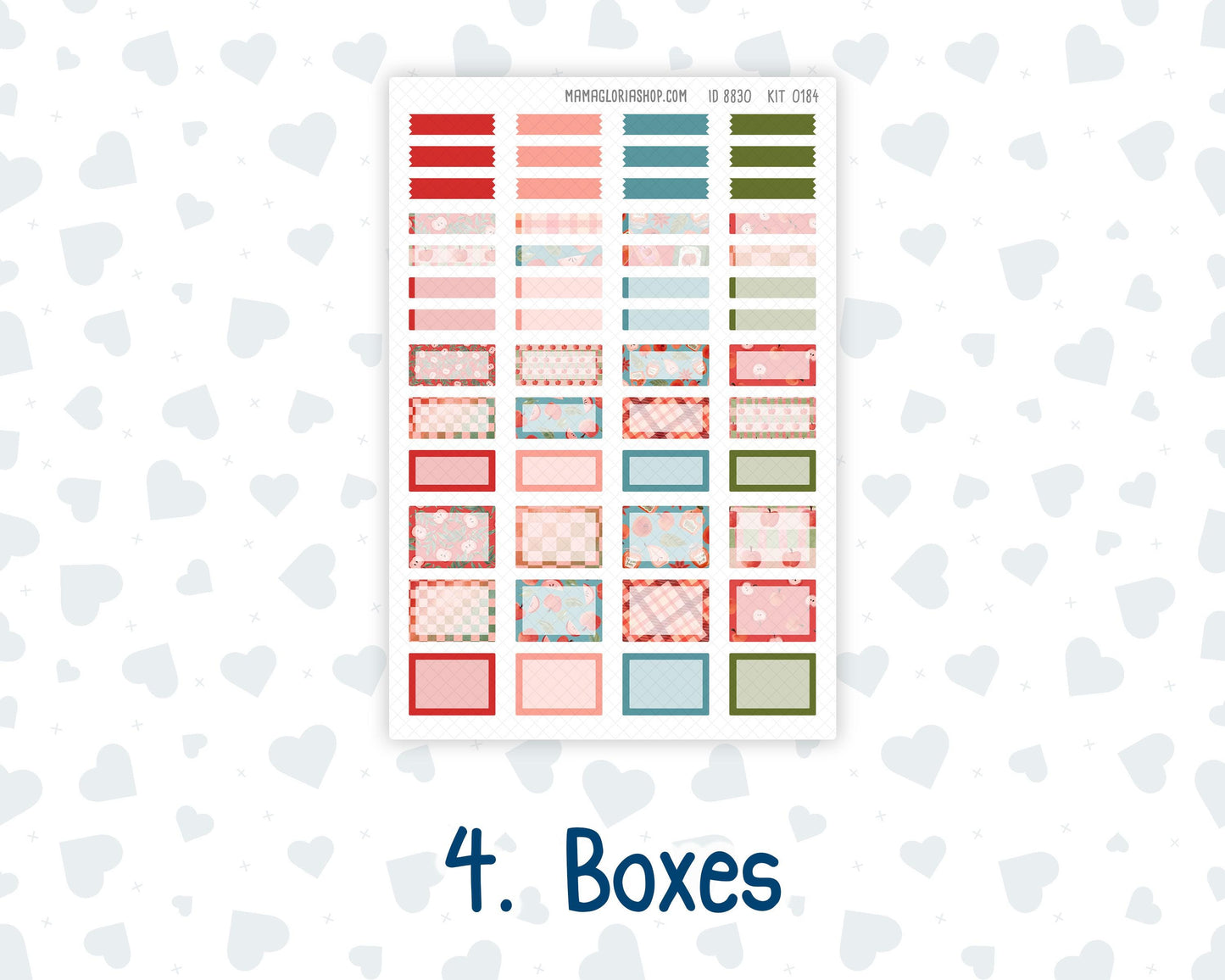 Kit 0184 Laurel Denise Standard Size – Weekly - Vertical Layout - Apple Cider - September - Fall