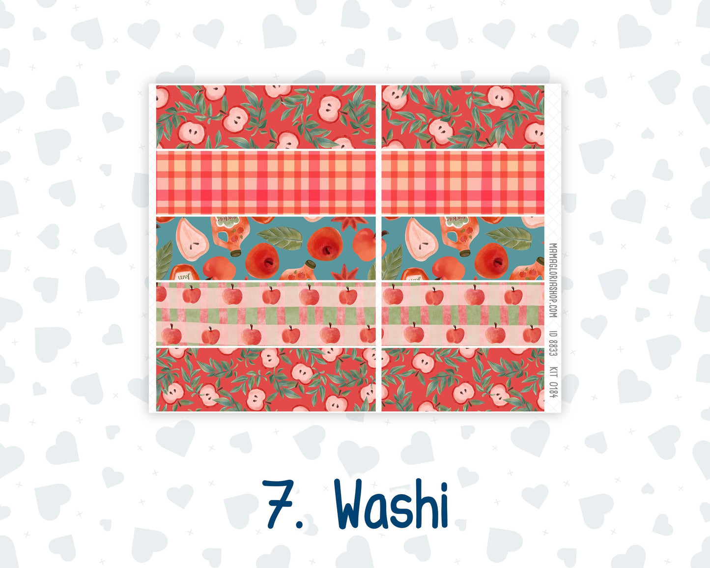 Kit 0184 Laurel Denise Standard Size – Weekly - Vertical Layout - Apple Cider - September - Fall