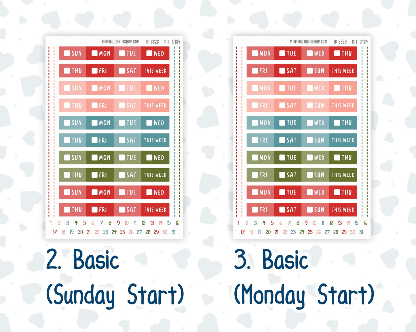 Kit 0184 Laurel Denise Standard Size – Weekly - Vertical Layout - Apple Cider - September - Fall