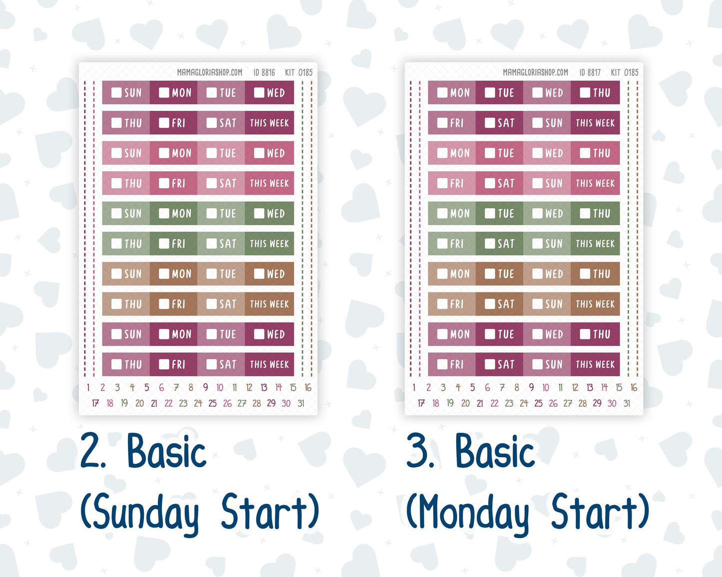 Kit 0185 Laurel Denise Standard Size – Weekly - Vertical Layout - Wine Time - September - Fall