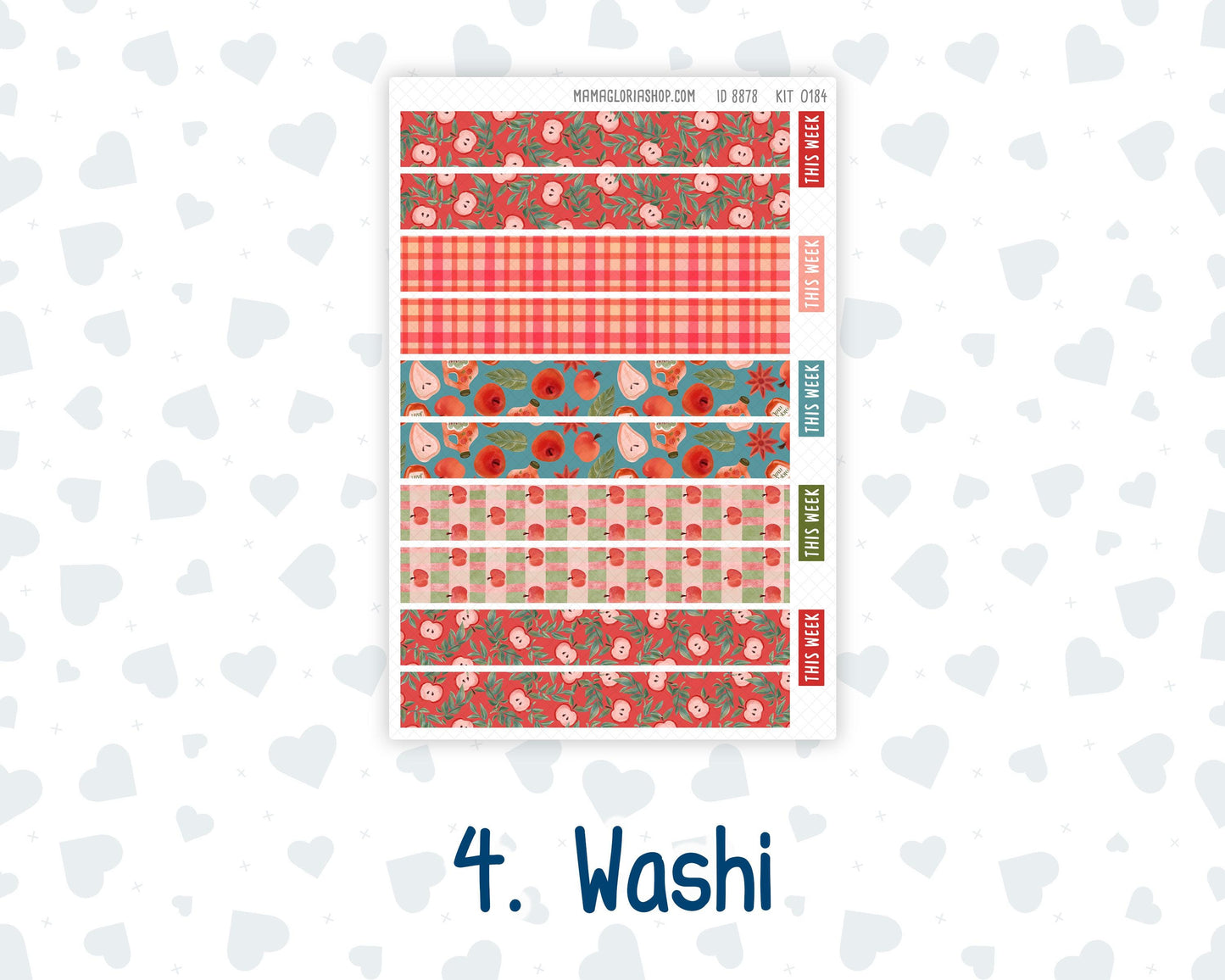 Kit 0184 Laurel Denise Standard Size – Weekly - Horizontal Layout - Apple Cider - September - Fall