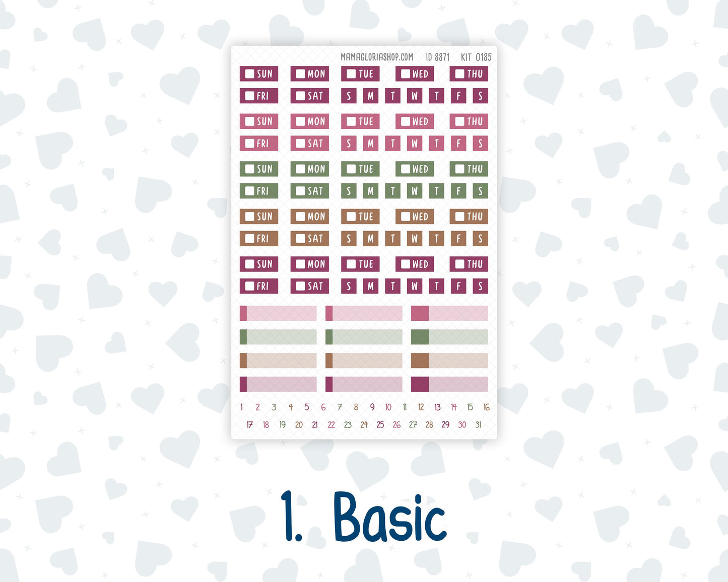 Kit 0185 Laurel Denise Standard Size – Weekly - Horizontal Layout - Wine Time - September - Fall