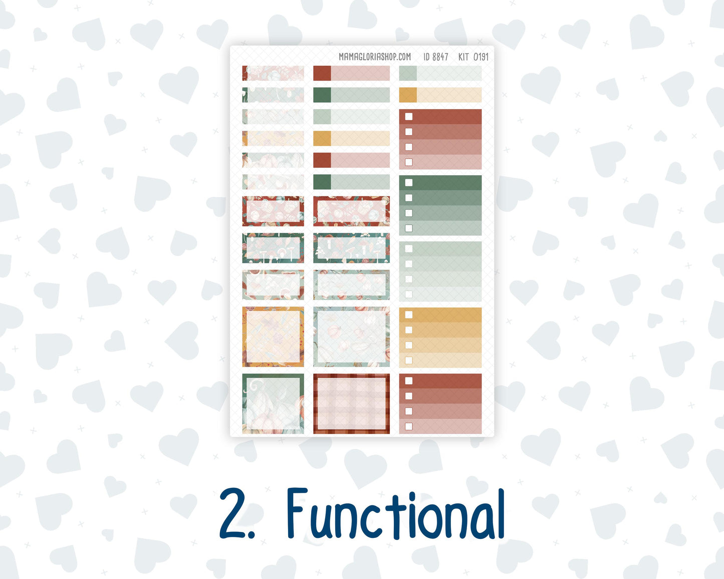Kit 0191 Laurel Denise Standard Size – Weekly - Horizontal Layout -Autumn Harvest - October- Fall