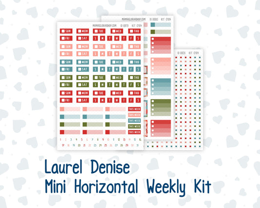 Kit 0184 Laurel Denise Mini Size – Weekly - Horizontal Layout - Apple Cider - September - Fall