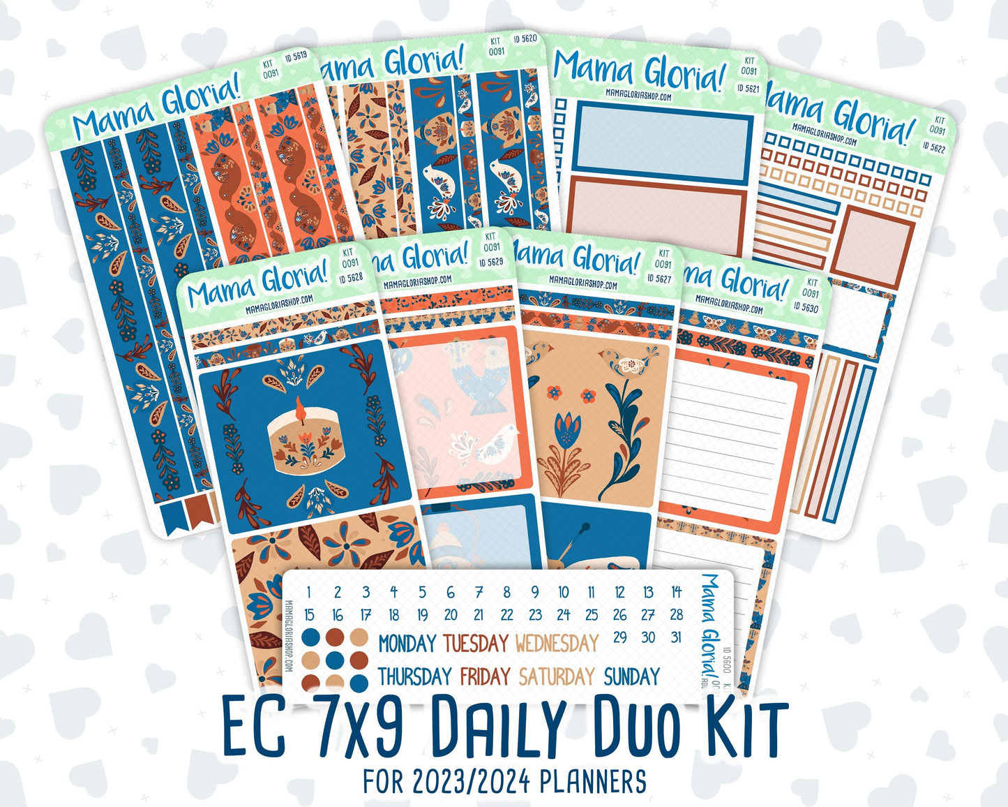 Kit 0091 - 7x9 Daily Duo - Nordic Autumn - Planner