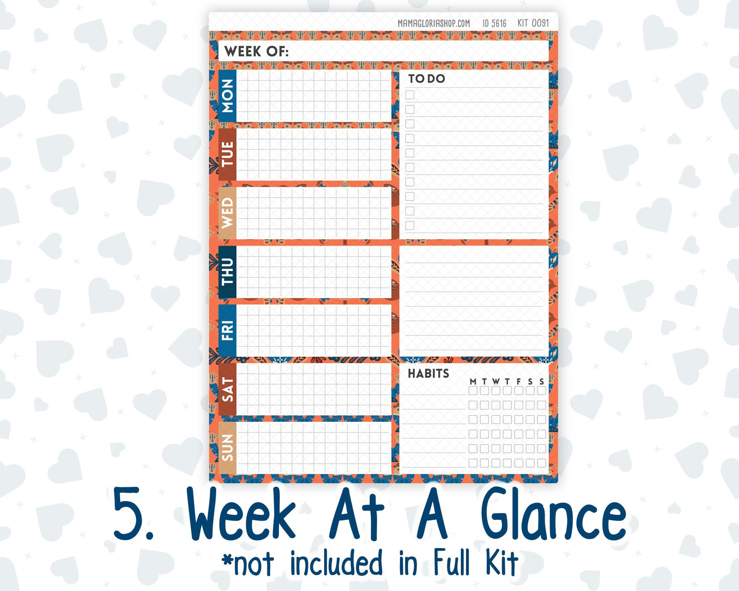 Kit 0091 - 7x9 Plum Paper Daily - Nordic Autumn - Fall - Planner