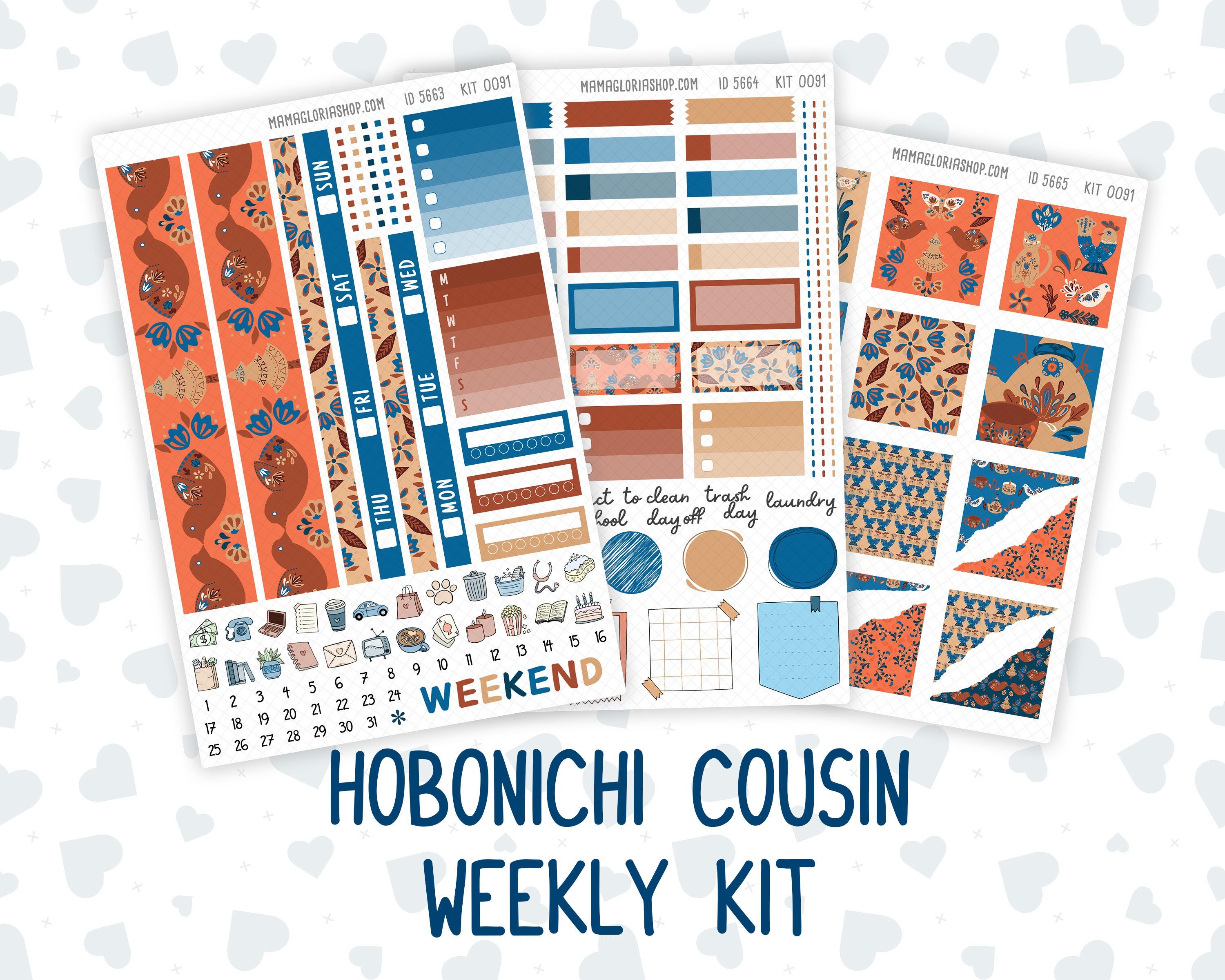 Kit 0091 Hobonichi Cousin – Weekly Kit – 1.3” Wide Columns - Nordic ...
