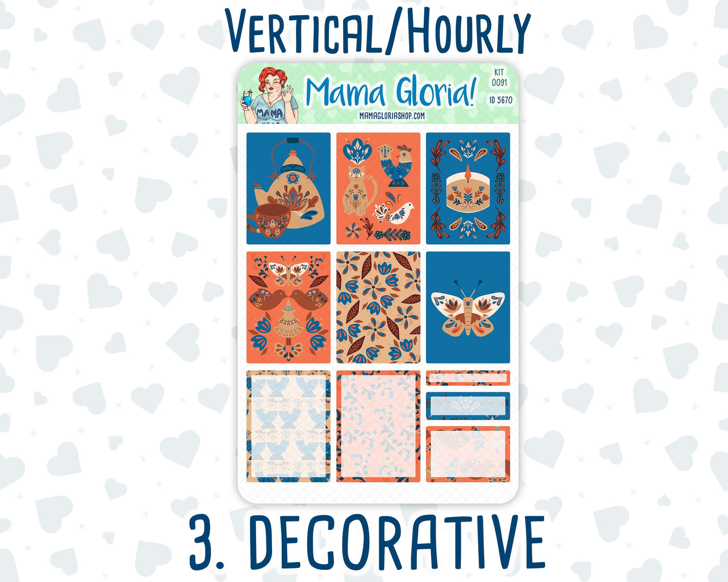 Kit 0091- 7x9 - Nordic Autumn - Fall - Weekly Kit For Planners
