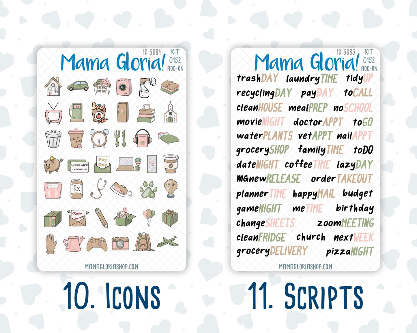 Kit 0152 Add Ons - Froggy Reads - Planner Stickers - Kit 2024