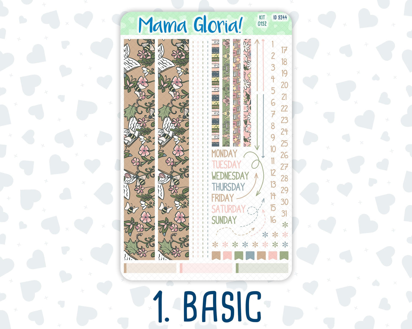 Kit 0152 - 7x9 Compact Vertical - Froggy Reads - Weekly