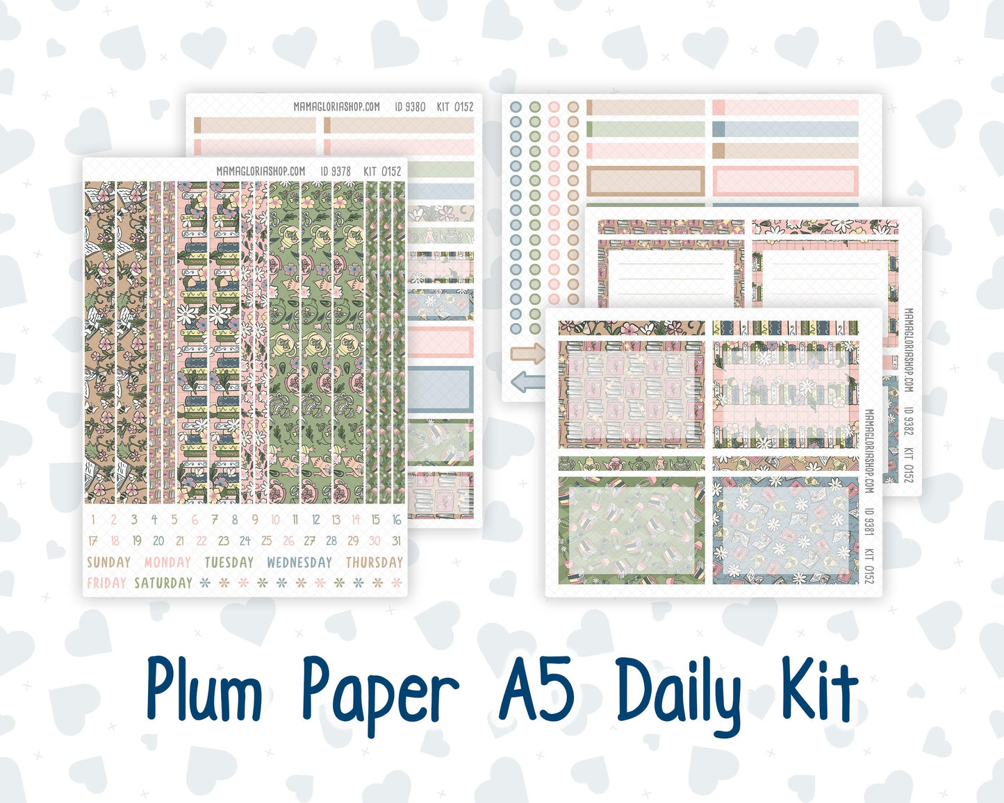 Kit 0152 A5 Plum Paper Daily - Froggy Reads - Planner