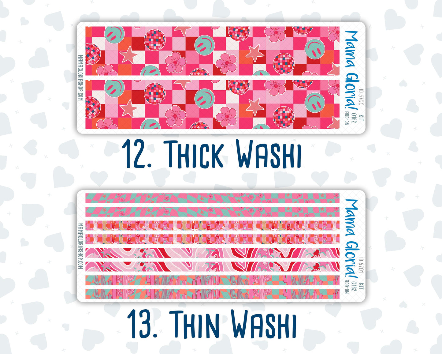 Kit 0162 Add Ons - Disco Cowgirl - Planner Stickers - Kit 2024