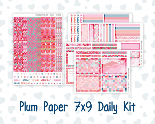 Kit 0162 - 7x9 Plum Paper Daily - Disco Cowgirl - Planner