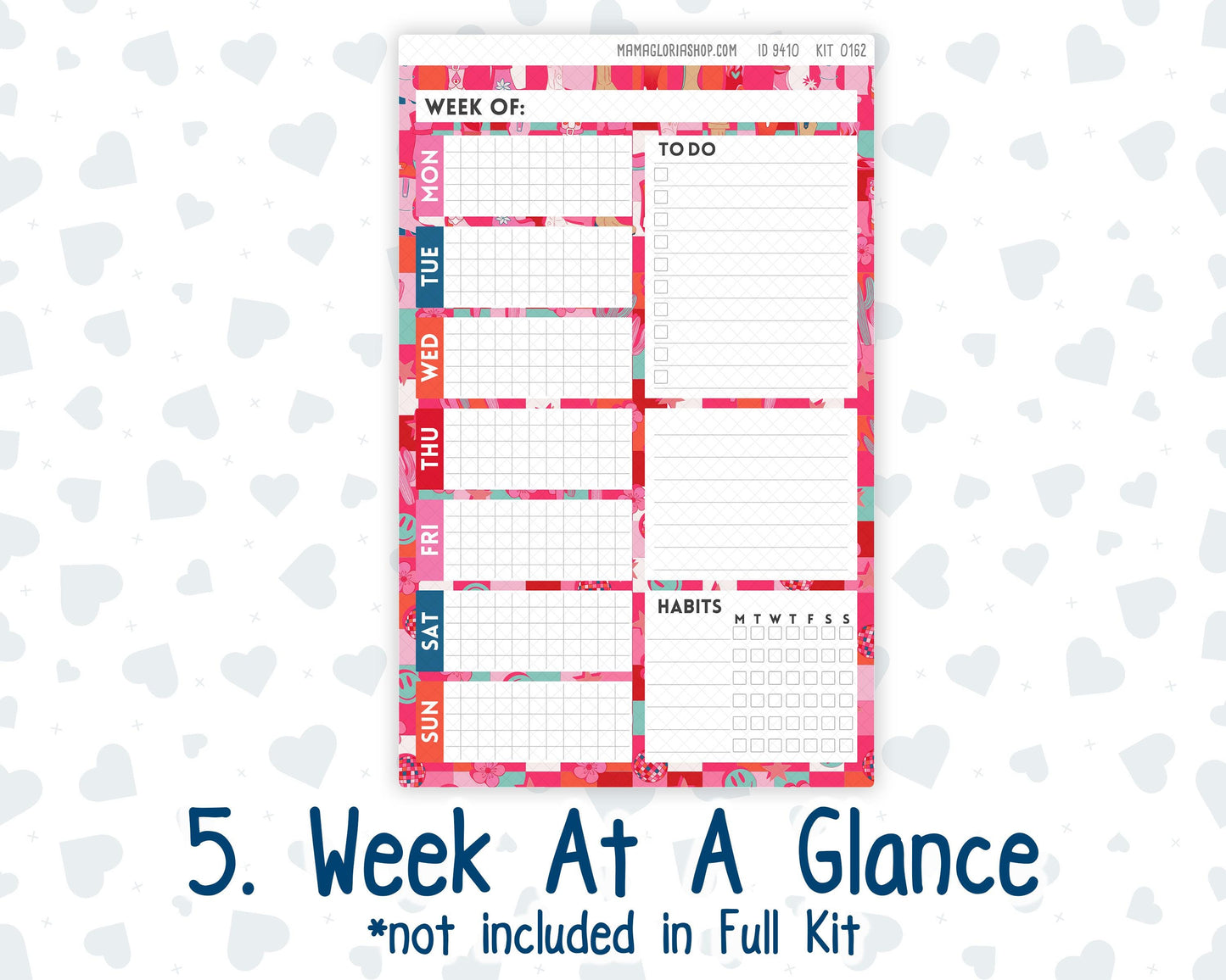 Kit 0162 A5 Plum Paper Daily - Disco Cowgirl - Planner