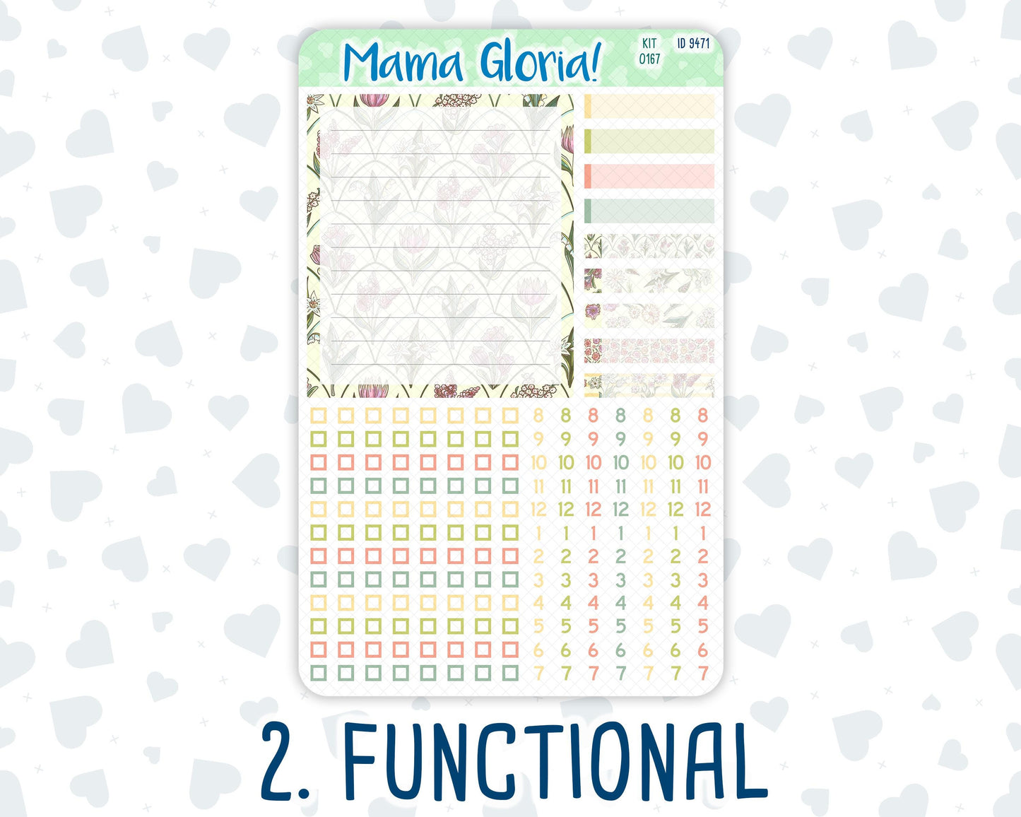 Kit 0167- 7x9 Compact Vertical - Picnic - Weekly