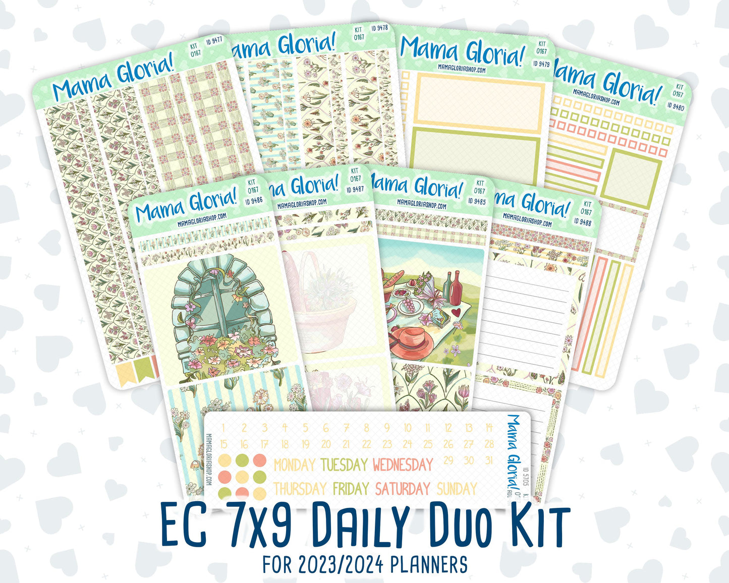 Kit 0167- 7x9 Daily Duo - Picnic - Planner