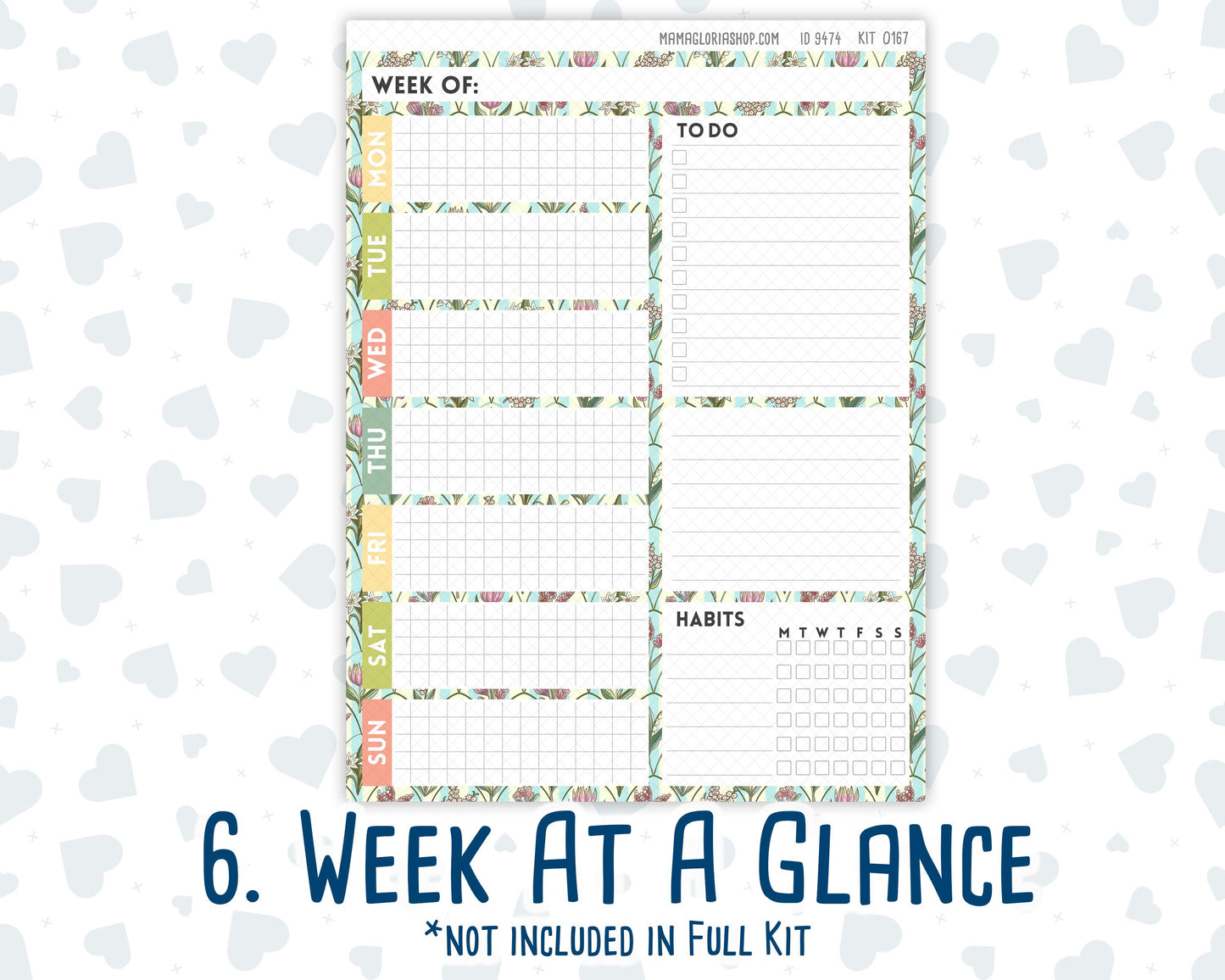 Kit 0167- 7x9 Daily Duo - Picnic - Planner