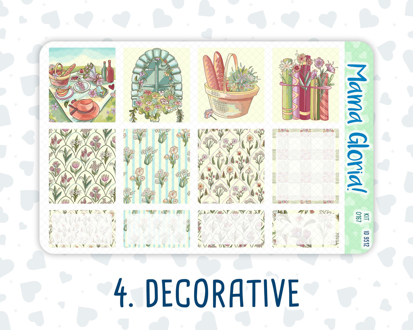 Kit 0167 - 7x9 - Picnic - Weekly Kit For EC Horizontal Planners