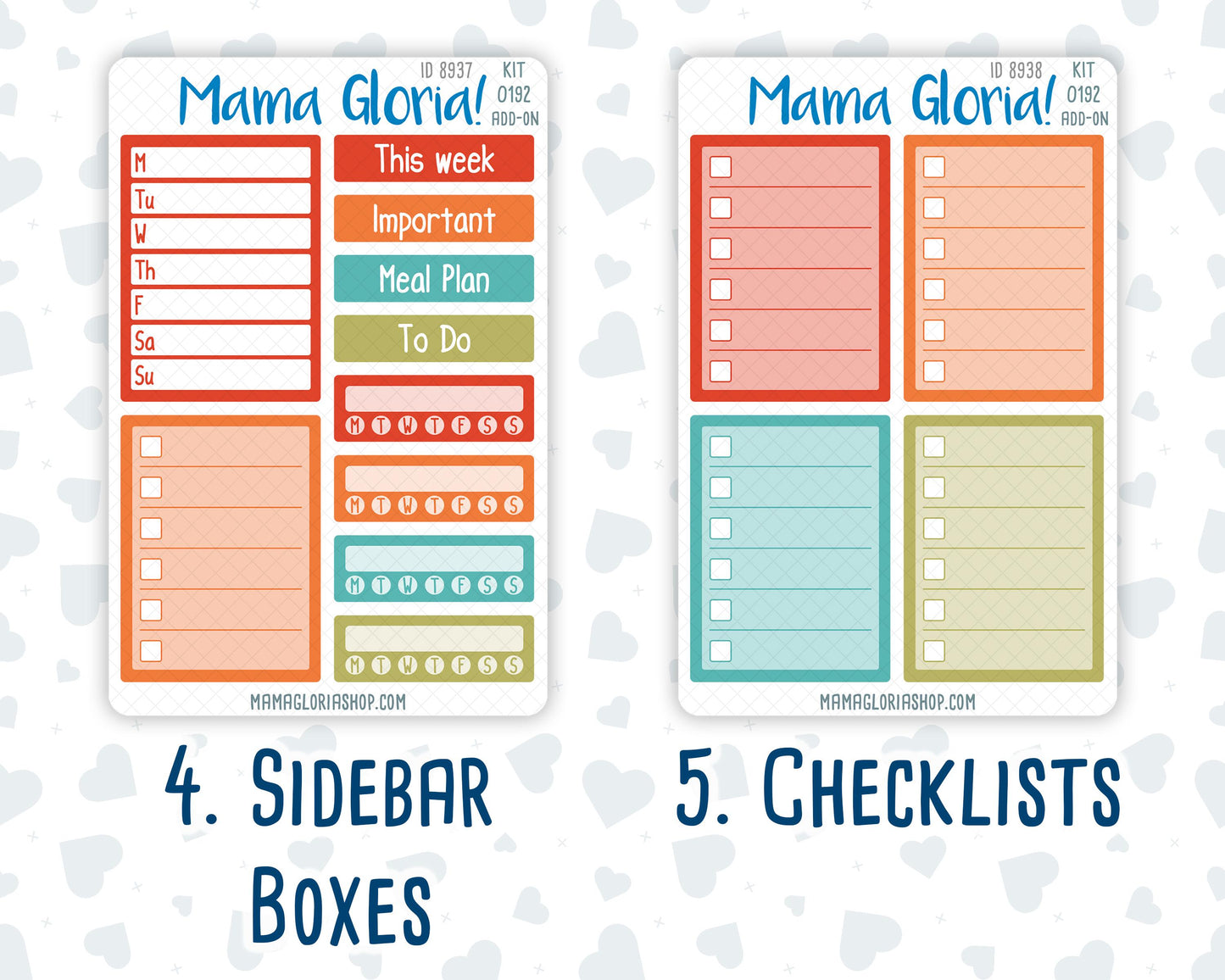 Kit 0192 Add Ons - Thanksgiving - Planner Stickers - November - Kit 2024