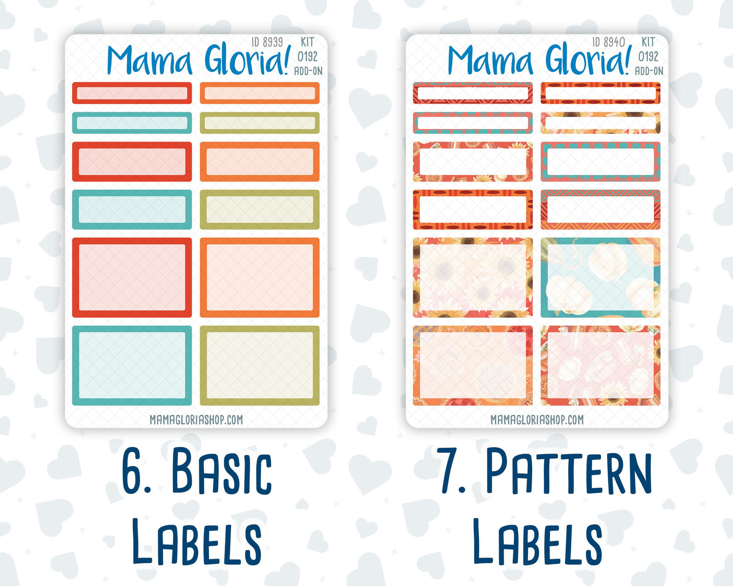 Kit 0192 Add Ons - Thanksgiving - Planner Stickers - November - Kit 2024