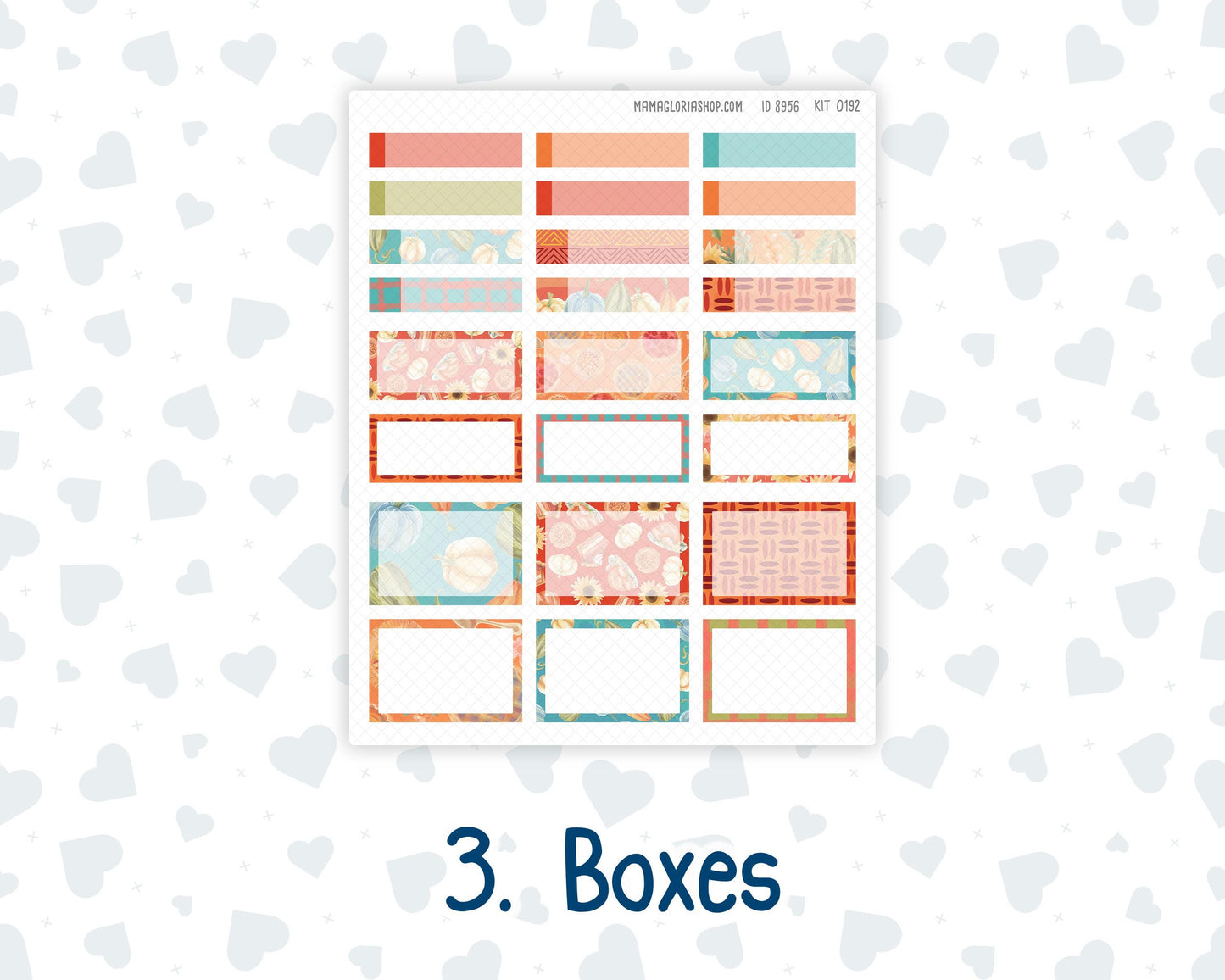 EC 8.5x11 Monthly - Kit 0192 - Thanksgiving - November - For Erin Condren Planners