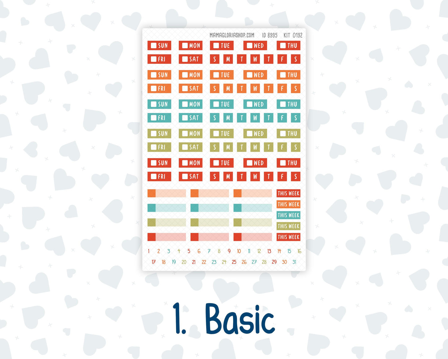 Kit 0192 Laurel Denise Mini Size – Weekly - Horizontal Layout - Thanksgiving - November - Fall