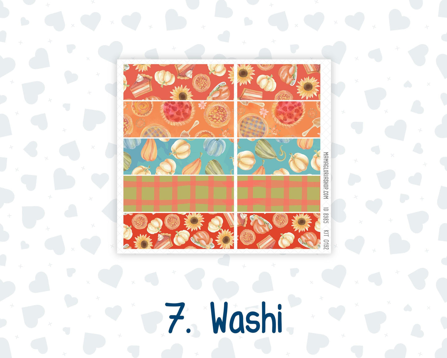 Kit 0192 Laurel Denise Mini Size – Weekly - Vertical Layout - Thanksgiving - November - Fall