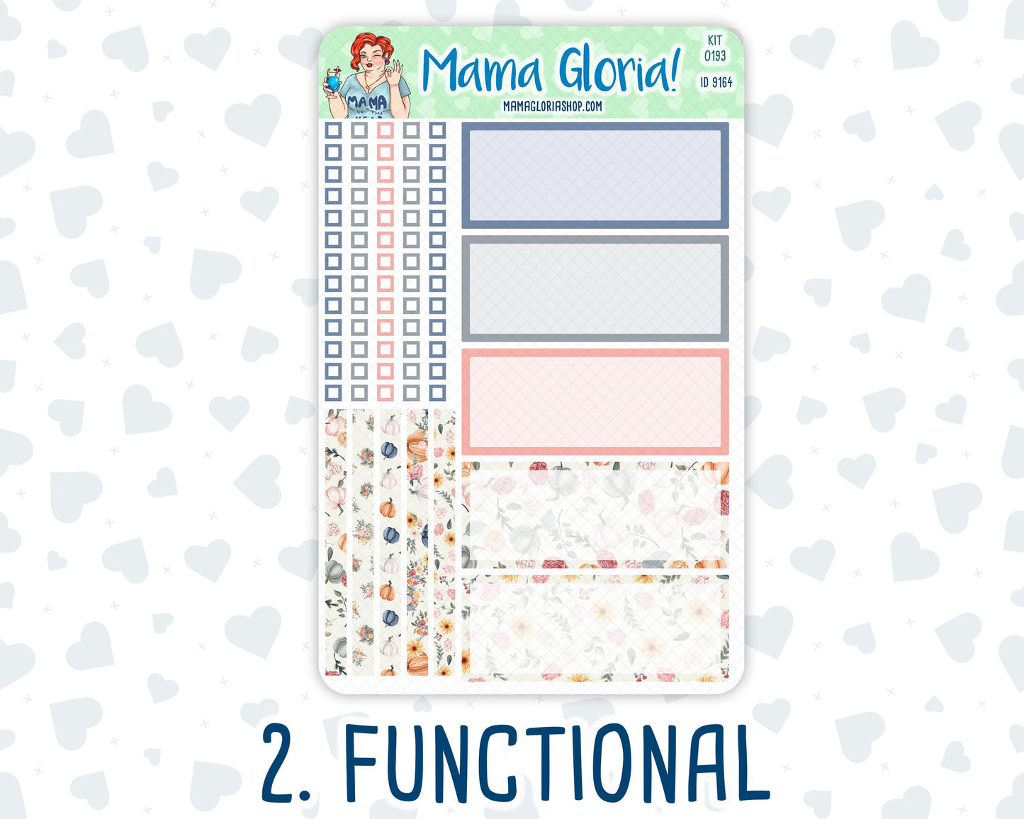 Kit 0193 - 7x9 Daily Duo - Harvest Blooms - November - Planner