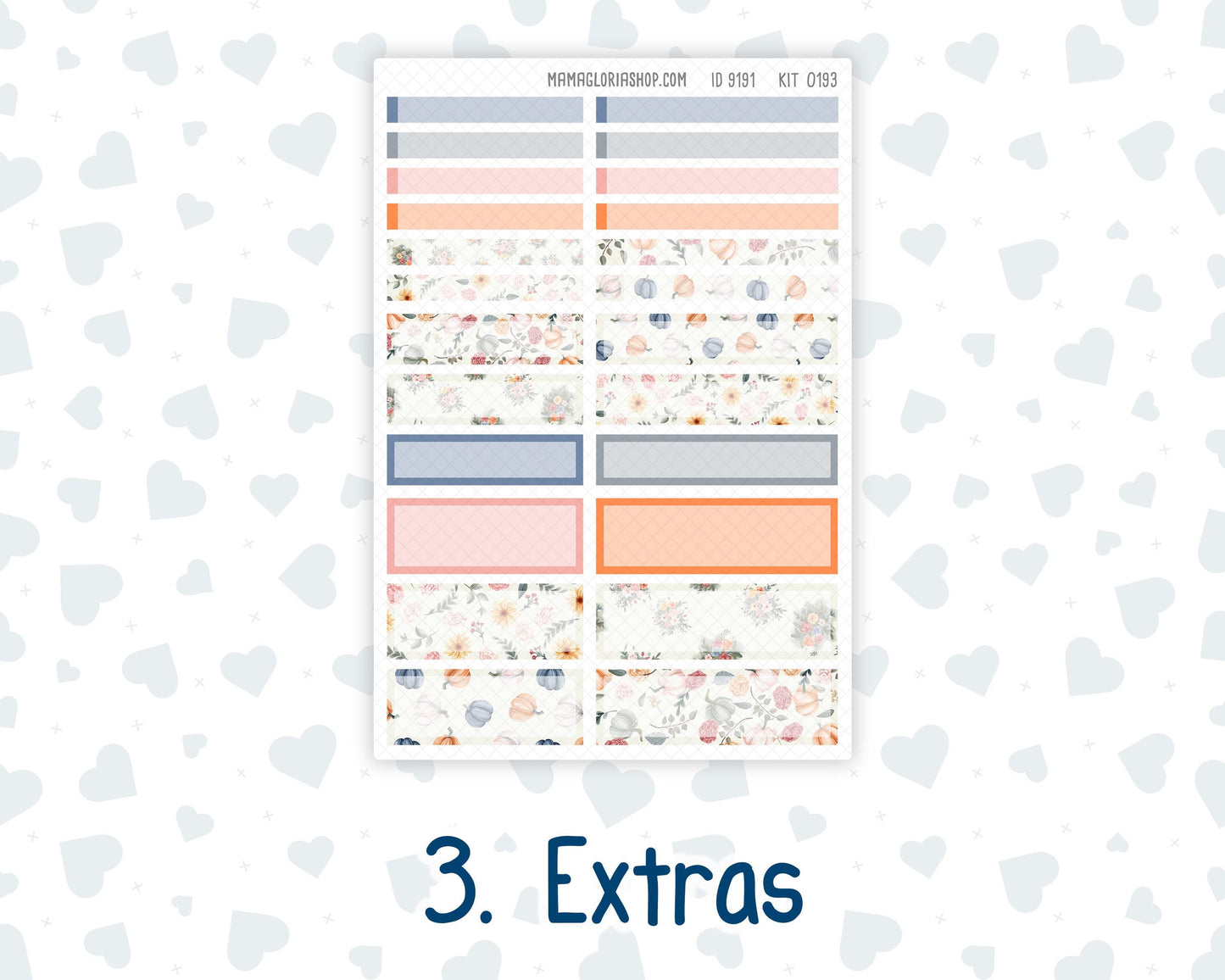 Kit 0193 A5 Plum Paper Daily - Harvest Blooms - November - Fall - Autumn - Planner