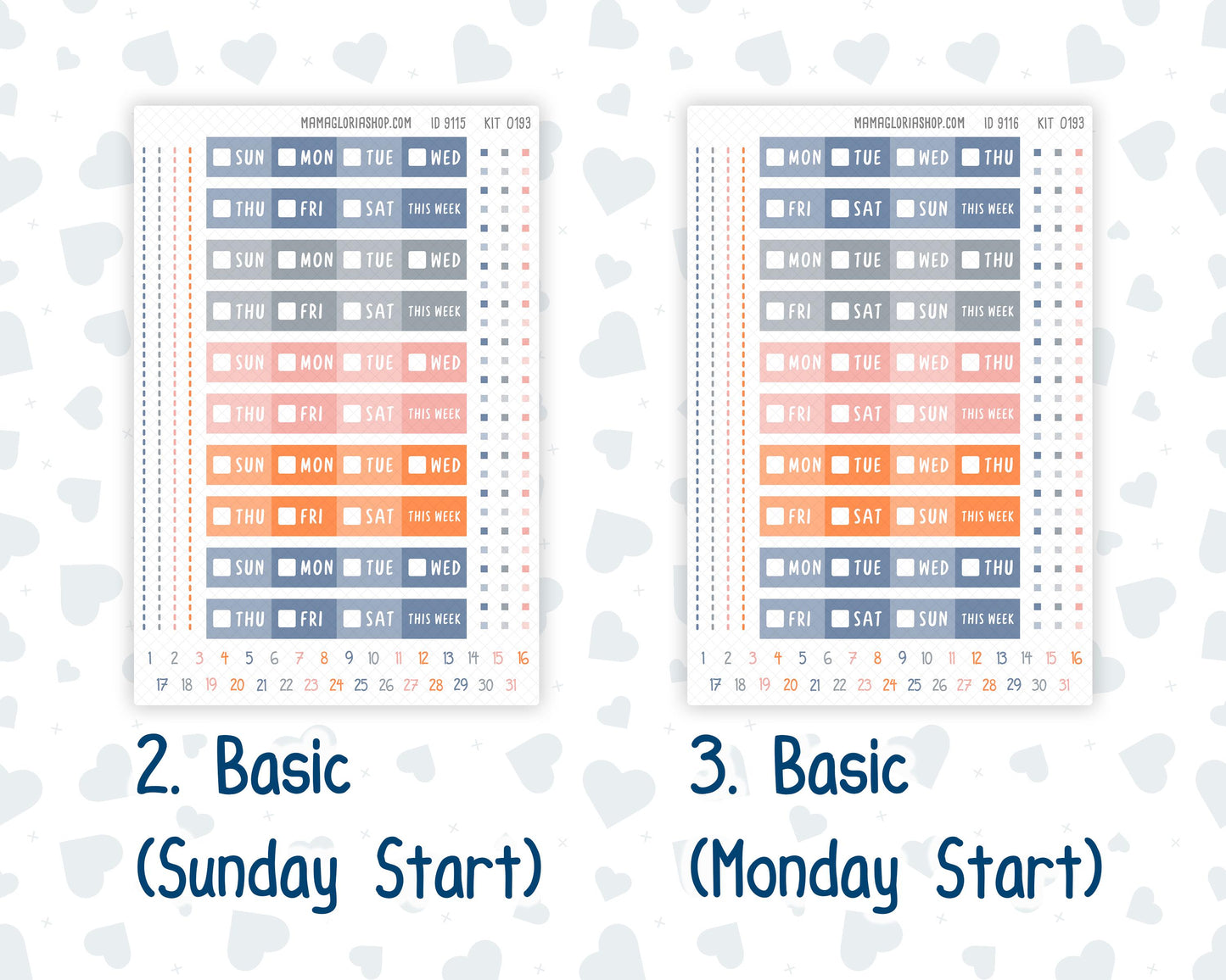 Kit 0193 Laurel Denise Mini Size – Weekly - Vertical Layout - Harvest Blooms - November - Fall