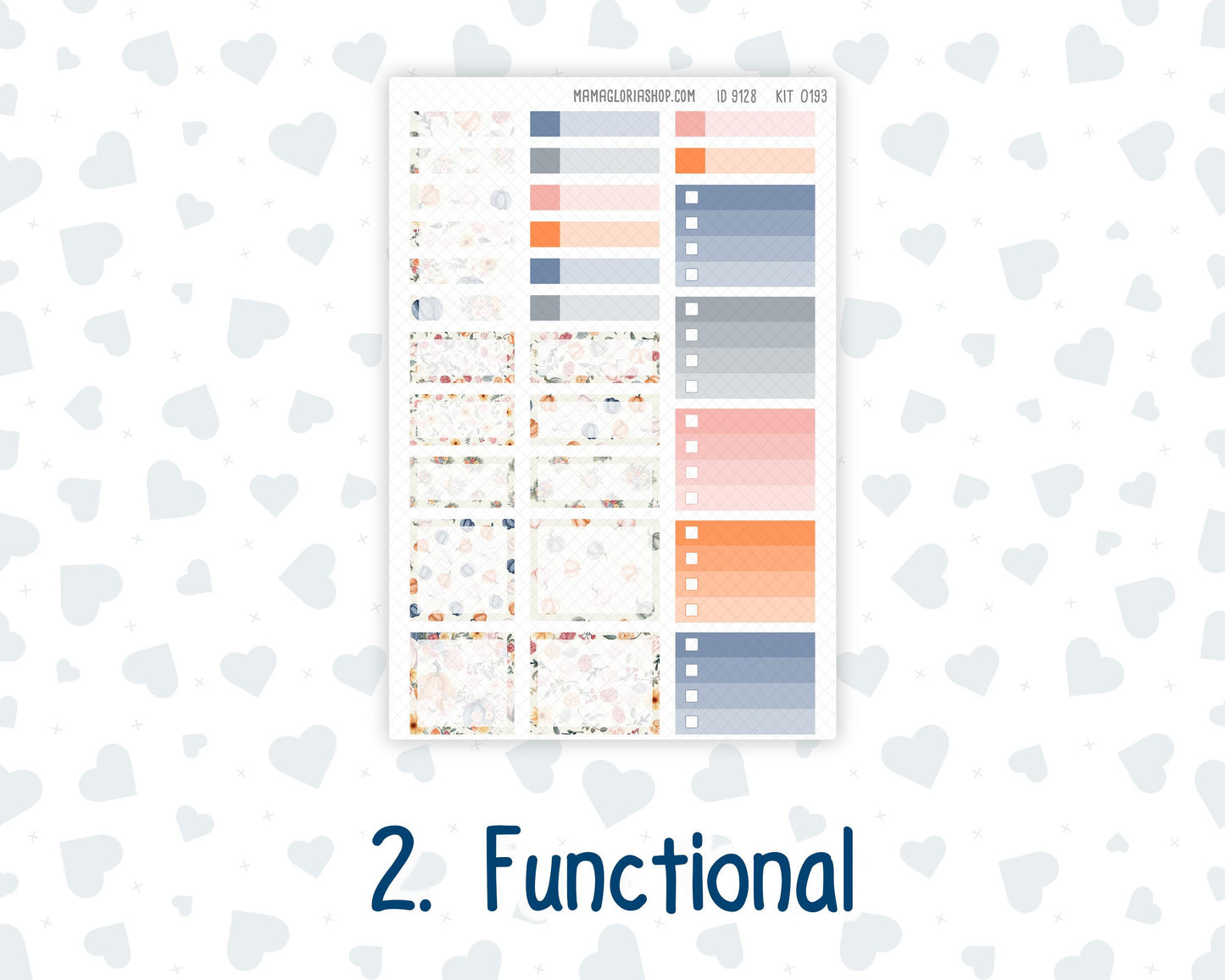 Kit 0193 Laurel Denise Standard Size – Weekly - Horizontal Layout - Harvest Blooms - November - Fall